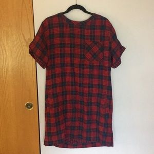 Madewell Plaid T-shirt dress